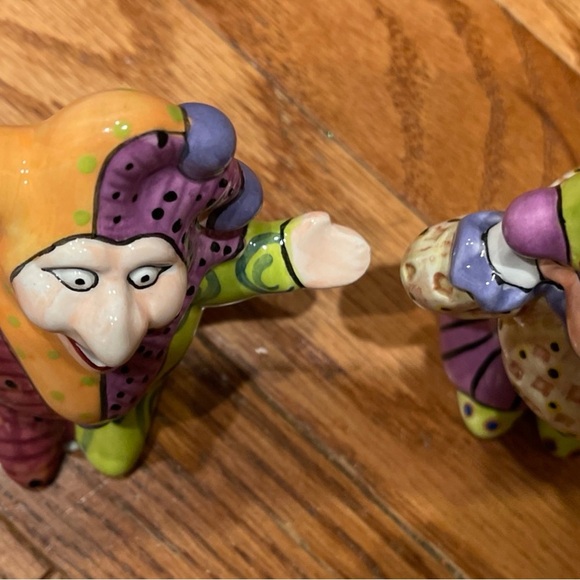 Colorful Jester Salt & Pepper Mardi Gras - Picture 3 of 5